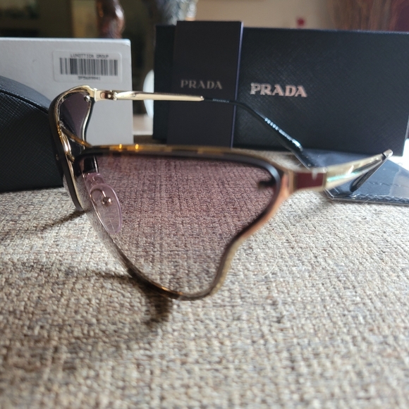 Prada Butterfly Sunglasses SPR74vs (217) - Picture 7 of 14